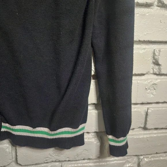 Harry Potter Womens Cardigan 2XL Slytherin Crest Varsity Knit Black - Picture 5 of 7